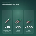 ROTULADOR EDDING 400 VERDE - formato de venta: paquete de 10, caja de 400