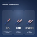 ROTULADOR EDDING 500 AZUL - formato de venta: paquete de 10, caja de 200
