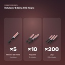 ROTULADOR EDDING 500 NEGRO - formato de venta: paquete de 10, caja de 200
