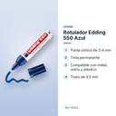 ROTULADOR EDDING 550 AZUL - características principales