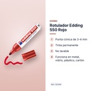 ROTULADOR EDDING 550 ROJO - características principales