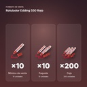 ROTULADOR EDDING 550 ROJO - formato de venta: paquete de 10, caja de 200
