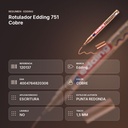 ROTULADOR EDDING 751 COBRE - resumen de atributos