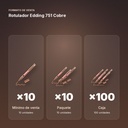 ROTULADOR EDDING 751 COBRE - formato de venta: paquete de 10, caja de 100