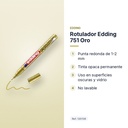 ROTULADOR EDDING 751 ORO - características principales