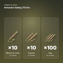 ROTULADOR EDDING 751 ORO - formato de venta: paquete de 10, caja de 100