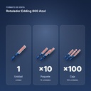 ROTULADOR EDDING 800 AZUL - formato de venta: paquete de 10, caja de 100