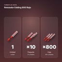 ROTULADOR EDDING 800 ROJO - formato de venta: paquete de 10, caja de 800