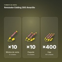 ROTULADOR EDDING 300 AMARILLO - formato de venta: paquete de 10, caja de 400