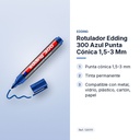 ROTULADOR EDDING 300 AZUL PUNTA CÓNICA 1,5-3 MM  - características principales