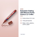 ROTULADOR EDDING 300 MARRON PUNTA CÓNICA 1,5-3 MM  - características principales
