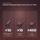 ROTULADOR EDDING 300 NEGRO PUNTA CÓNICA 1,5-3 MM  - formato de venta: paquete de 10, caja de 400