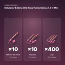 ROTULADOR EDDING 300 ROSA PUNTA CÓNICA 1,5-3 MM  - formato de venta: paquete de 10, caja de 400