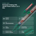 ROTULADOR EDDING 300 VERDE PUNTA CÓNICA 1,5-3 MM  - resumen de atributos