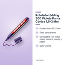 ROTULADOR EDDING 300 VIOLETA PUNTA CÓNICA 1,5-3 MM  - características principales