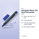 ROTULADOR MAXX 130 AZUL PERMANETE - características principales