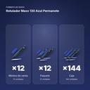 ROTULADOR MAXX 130 AZUL PERMANETE - formato de venta: paquete de 12, caja de 144