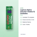 LAPICES ALPINO UNICOLOR VIOLETA 12 UNIDADES - características principales