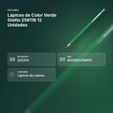 LÁPICES DE COLOR VERDE  GIOTTO 256118 12 UNIDADES - resumen de atributos