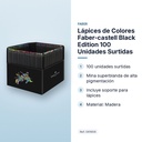 LÁPICES DE COLORES FABER-CASTELL BLACK EDITION 100 UNIDADES SURTIDAS - características principales