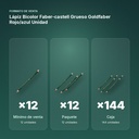 LÁPIZ BICOLOR FABER-CASTELL GRUESO GOLDFABER ROJO/AZUL UNIDAD - formato de venta: paquete de 12, caja de 144
