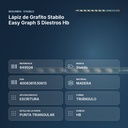 LÁPIZ DE GRAFITO STABILO EASY GRAPH S DIESTROS HB - resumen de atributos