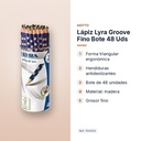 LÁPIZ LYRA GROOVE FINO BOTE 48 UDS - características principales