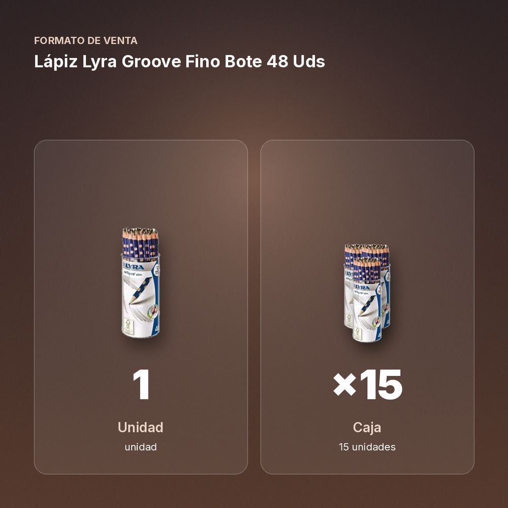 LÁPIZ LYRA GROOVE FINO BOTE 48 UDS - formato de venta: caja de 15
