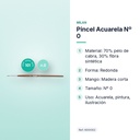 PINCEL ACUARELA Nº 0 - características principales