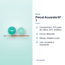 PINCEL ACUARELA Nº 1 - características principales