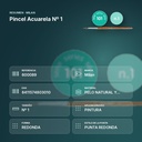 PINCEL ACUARELA Nº 1 - resumen de atributos