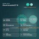 PINCEL ACUARELA Nº 10 - resumen de atributos