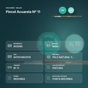 PINCEL ACUARELA Nº 11 - resumen de atributos