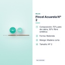 PINCEL ACUARELA Nº 2 - características principales