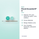 PINCEL ACUARELA Nº 4 - características principales