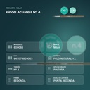 PINCEL ACUARELA Nº 4 - resumen de atributos
