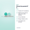 PINCEL ACUARELA Nº 5 - características principales