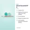 PINCEL ACUARELA Nº 6 - características principales