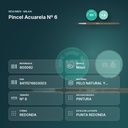 PINCEL ACUARELA Nº 6 - resumen de atributos