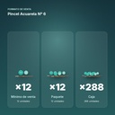 PINCEL ACUARELA Nº 6 - formato de venta: paquete de 12, caja de 288