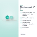 PINCEL ACUARELA Nº 7 - características principales