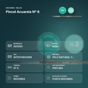PINCEL ACUARELA Nº 8 - resumen de atributos