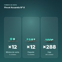 PINCEL ACUARELA Nº 8 - formato de venta: paquete de 12, caja de 288