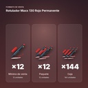 ROTULADOR MAXX 130 ROJO PERMANENTE - formato de venta: paquete de 12, caja de 144