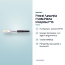 PINCEL ACUARELA PUNTA PLANA INNSPIRO Nº16 - características principales