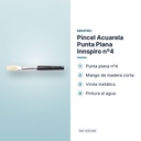 PINCEL ACUARELA PUNTA PLANA INNSPIRO Nº4 - características principales