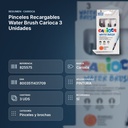 PINCELES RECARGABLES WATER BRUSH CARIOCA 3 UNIDADES - resumen de atributos