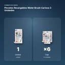 PINCELES RECARGABLES WATER BRUSH CARIOCA 3 UNIDADES - formato de venta: caja de 6