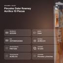 PINCELES DALER ROWNEY ACRÍLICO 10 PIEZAS - resumen de atributos