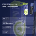 ROTULADOR PERMANENTE SUPER FINO 0,4MM AZUL - resumen de atributos